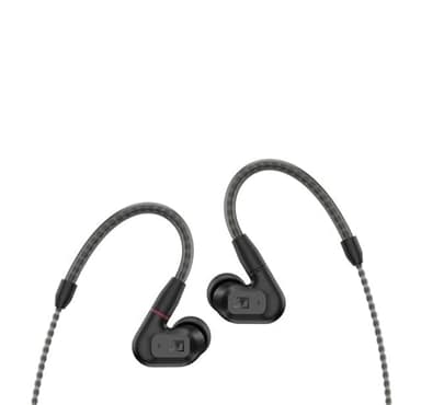 Sennheiser Consumer Audio IE 200 In-Ear Audiophile Headphones - TrueResponse Transducers for Neutral Sound, Impactful Bass, Detachable Braided Cable with Flexible Ear Hooks - Black