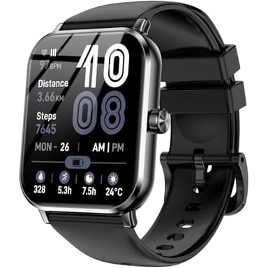 Smart Watch for Men Women, 1.83" HD Touch Screen Smartwatch with Bluetooth Call, 5 ATM Waterproof, 130+ Sport Modes Fitness Tracker Heart Rate Sleep Monitor Pedometer, Compatible with Android iPhone