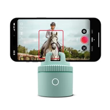 Pivo Equestrian Pod Standalone Auto Tracking Phone Holder, Face, Body & Horse Tracker, 360° Rotation, 6 Speed, Stand for Video Recording (Green)