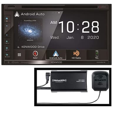 Kenwood Excelon DNX697S 6.8" Clear Resistive Touch Panel Navigation DVD Receiver Bluetooth HD Radio | Garmin Navigation | Apple CarPlay and Android Auto | Plus SiriusXM SXV300v1 Satellite Radio