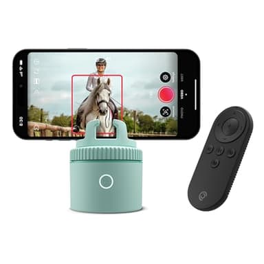 Pivo Equestrian Pod Auto Tracking Phone Holder, Face, Body & Horse Tracker, 360° Rotation, 6 Speed, Stand for Video Recording with Remote Control (Green)