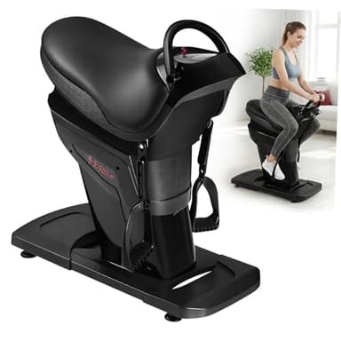 Electric Horse Riding Machine, 330LBS Abdominal Horse Riding Simulator for Home, 20 Speed Levels & 3 Auto Programs, 3D 8-Figure Motion Core Strengthening with LCD Display for Gymnasium, Indoor Club