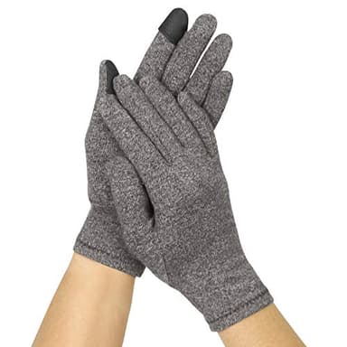 Vive Compression Arthritis Gloves - Comfortable Fit for Men and Women - Full Finger for Rheumatoid, Osteoarthritis(Small)