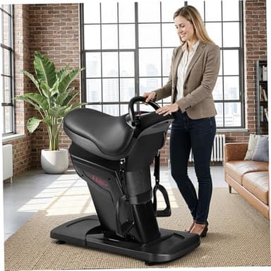 Electric Horse Riding Machine: 3D Simulation Abdominal Exercise Machine with LCD Display & Safety Switch - 20 Adjustable Speed Excercise Health Fitness Equipment 8-Figure Motion Core for Load 330lbs