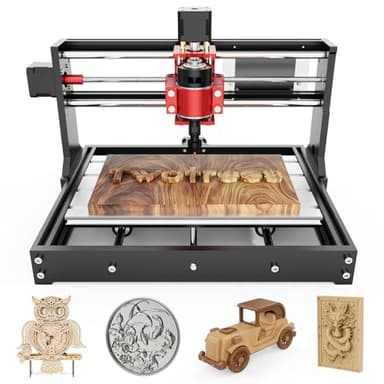 TTC3018 Pro CNC Router Machine,Desktop CNC Engraving Machine Upgraded 3-Axis Engraving All-Metal Milling Machine for Wood Acrylic MDF Nylon,300mmX180mmX40mm Working Area