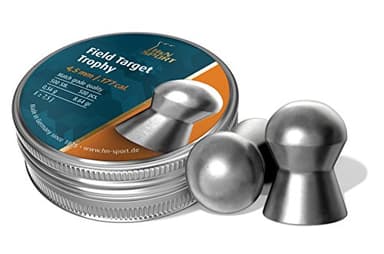 H&N Field Target Trophy Domed Airgun Pellets .177 Cal, 8.64 Grains (250 Count) (PY-P-33)