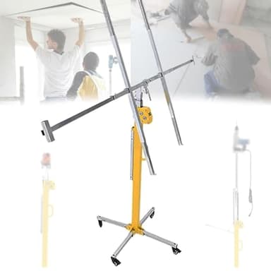 Oiyekntd Drywall Lift Lifter Plaster Board Panel Hoist Jack Tool, 3/3.5/4/4.5/5m Max Height Drywall Lift Panel Hoist Jack Lifter, Labor-Saving Construction Tools for Ceiling and Walls Tools 3M(9.8ft)