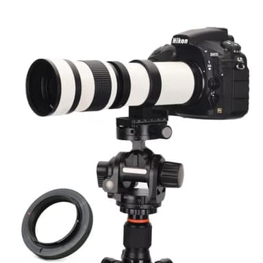 Telephoto Lens for Canon -JINTU EF Mount 420-800mm Manual Focus MF Zoom Lens for Canon EOS Rebel T8i/850D T7i/800D T7/2000D T6/1300D T6s/760D T6i/750D T5i/700D T5/1200D T4i/650D T3i/600D T3/1100D