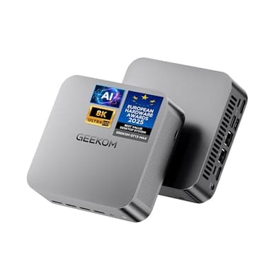 GEEKOM GT13 MAX Powerful AI Mini PC, with Intel 14th Core Ultra 9 185H |16GB RAM๏ผ1TB NVMe SSD|Intel Arc Graphics|2.5G LAN|WiFi 7 |8K Video Editing|Windows 11 Pro|3-Year Warranty|SD Solt