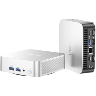 GEEKOM A6 Mini PC for Professional Home Office & Multitasking, AMD Ryzen 7 6800H, 16GB DDR5 RAM (Upgradable), 1TB PCIe 4.0 SSD, Windows 11 Pro, USB4/8K/Wi-Fi 6E, Compact Aluminium Design