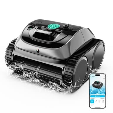(2026 Upgrade) WYBOT C1 Cordless Robotic Pool Vacuum for Inground Pools, Above Ground Pool Cleaner 4-in-1 Wall & Waterline Cleaning Up to 1,614sq.ft, 150mins Smart Navigation, App Support